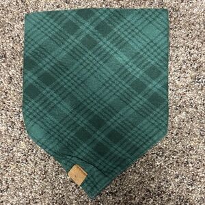 The Foggy Dog Green Plaid Bandana